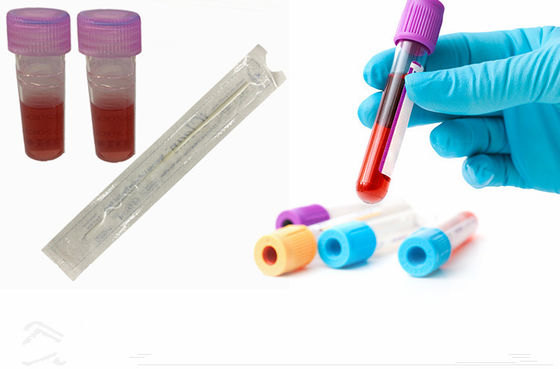 سواب های باکال DNA جمع شده برای نمونه برداری از سواب حمل و نقل استریل با فیبر نایلون