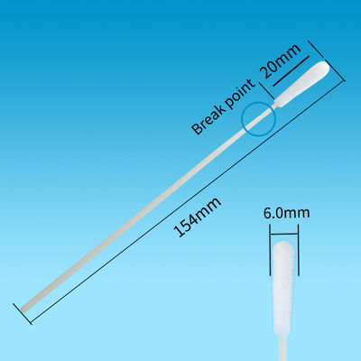 دستمال ABS سواب حلق حلقی نازوفارنکس Flocked Tapered Swab CM-FS916