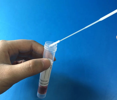 مجموعه نمونه های جمع شده DNA سواب نایلون فیبر باکتریایی انتقال سواب 147 میلی متر