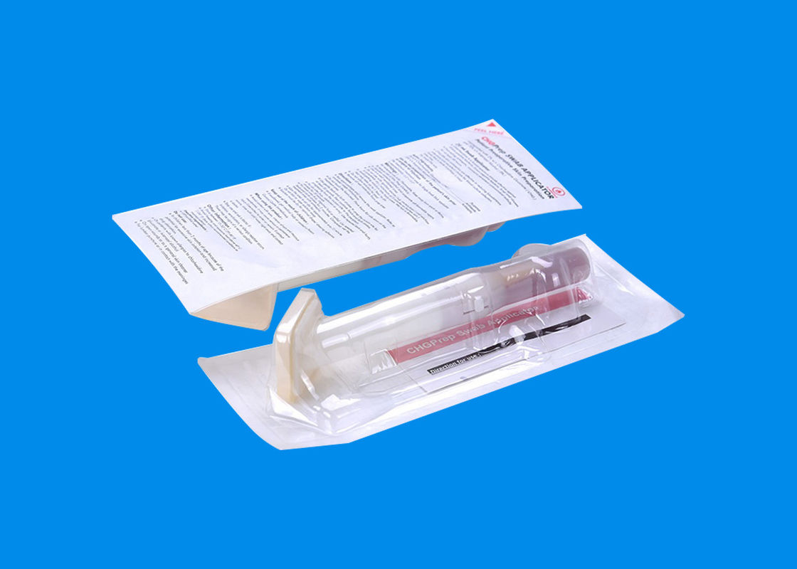 3 5 6 10.5 26ml یکبار مصرف CHG Applicant Surgical Skin Prep Foom ضد عفونی کننده 70٪ IPA 2٪ CHG سواب