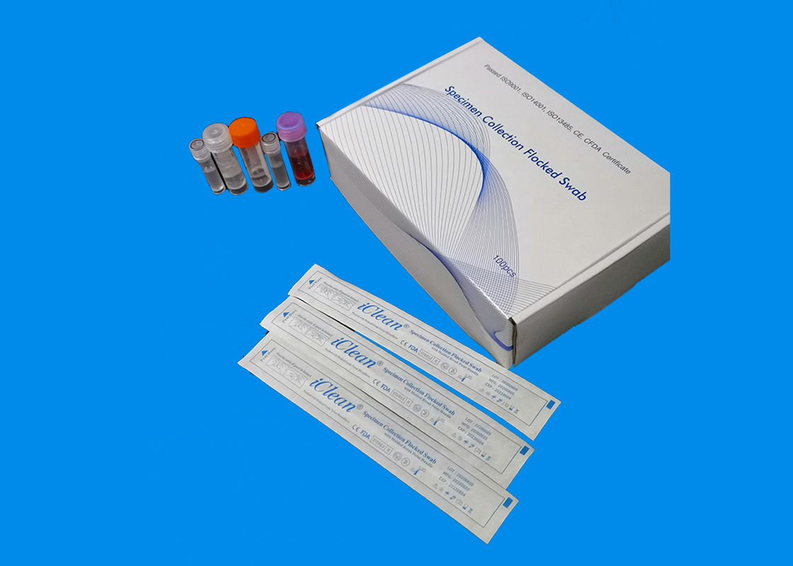 سواب یکبار مصرف فیبر نایلونی برای جمع آوری نمونه DNA ، سواب حمل و نقل ویروسی