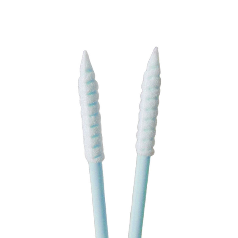 CM-PS752 Swim Spiral Head Esd Foam Polyester Cleanroom Swab for Cleaning Electronic
